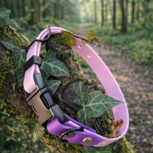 Collier Ki'color rose pastel et violet