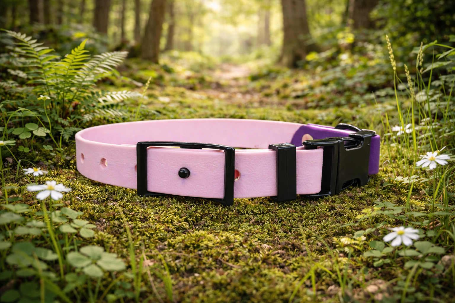 Collier Ki'color rose pastel et violet – Image 2