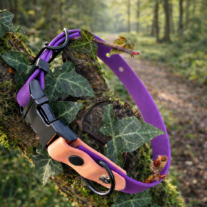 Collier Ki'color violet et beige savane