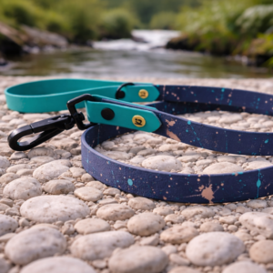 Laisse paint'ki bleu kérosène et vert