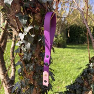 Poignée hand'Ki violet et rose pastel