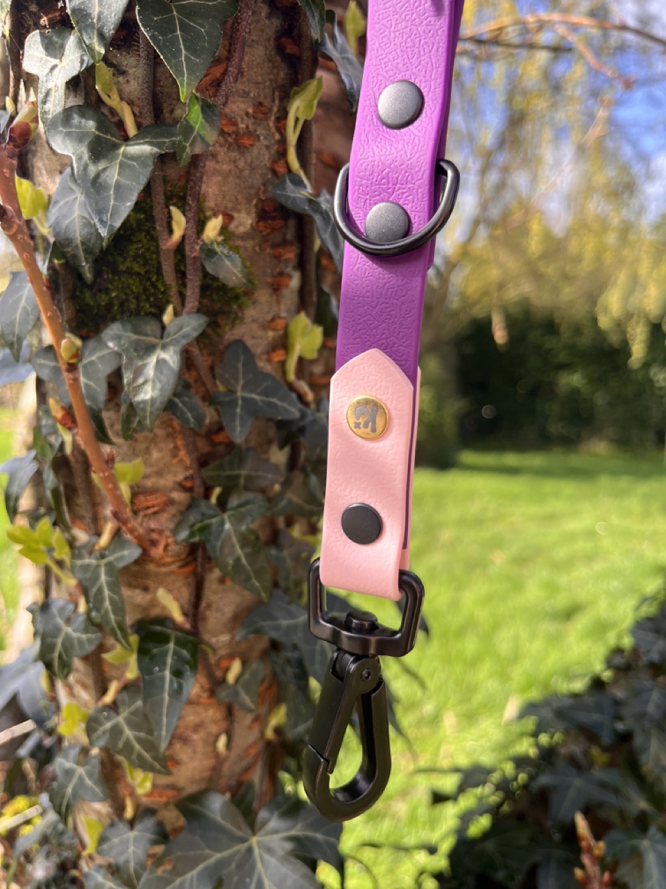 Poignée hand'Ki violet et rose pastel – Image 2