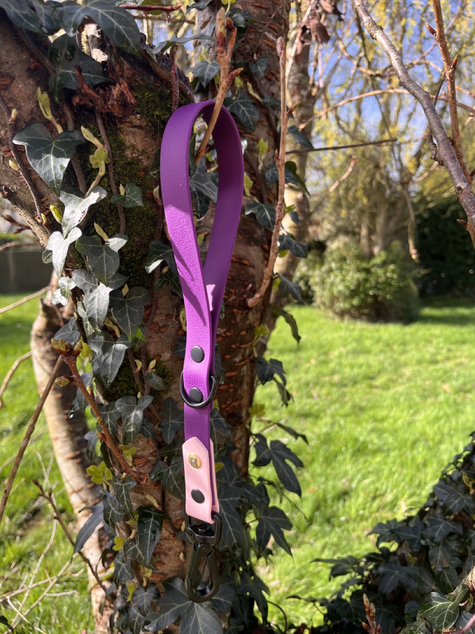 Poignée hand'Ki violet et rose pastel – Image 3