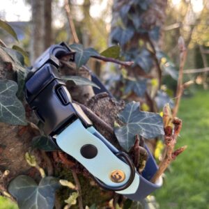 Collier Ki'color bleu kérosène et bleu pastel