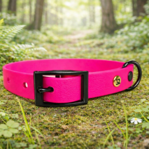 Collier Ki'mono rose vif