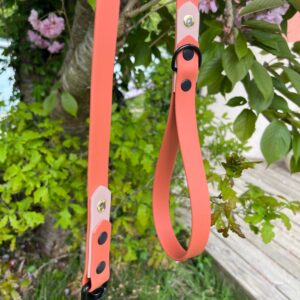 Laisse Epi'Ki Terracotta et rose pastel