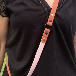 Bandoulière Ban'Ki Terracotta/Rose pastel