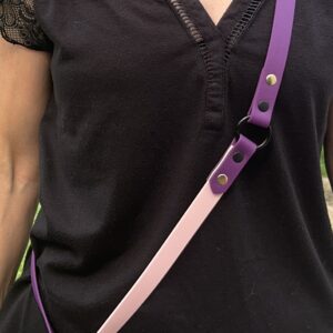 Bandoulière Ban'Ki Violet/Rose pastel