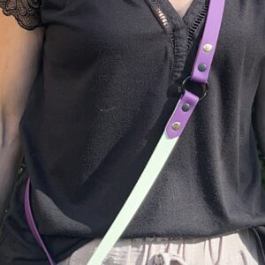 Bandoulière Ban'Ki Violet/Menthe verte